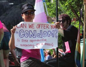 Free condom pops at parade draw ire