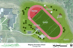 Support builds for school athletic field