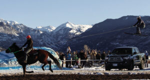 Skijoring rides again this weekend