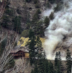 Blast causes blowback